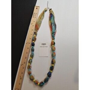 Handmade Glass Bead Cooling Necklace